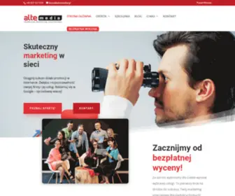 Altemedia.pl(Agencja skutecznego marketingu internetowego Alte Media) Screenshot