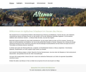 Altenau.de(Altenau im Oberharz) Screenshot