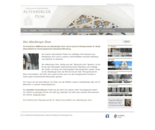 Altenberger-Dom.de(Der Altenberger Dom) Screenshot