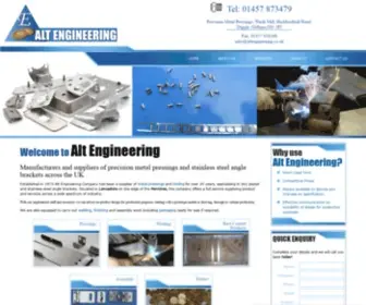 Altengineering.co.uk(Stainless Steel Angle Bracket Manufacturers UK) Screenshot