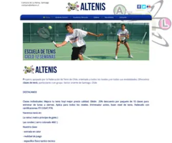 Altenis.cl(Escuela de Tenis y Clases de Tenis) Screenshot