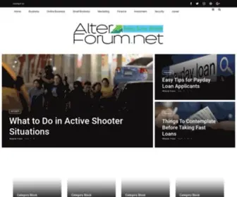 Alter-Forum.net(Powering Business Worldwide) Screenshot