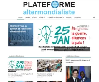 Alter.quebec(Plateforme altermondialiste) Screenshot