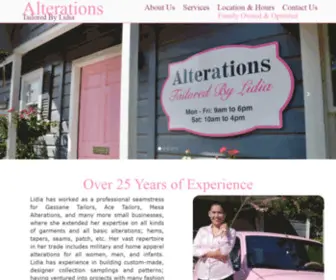 Alterationstailoredbylidia.com(Alterationstailoredbylidia) Screenshot