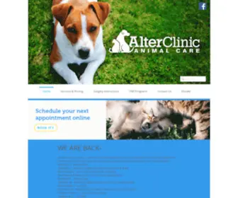 Alterclinicac.com(AlterCare Animal Clinic) Screenshot