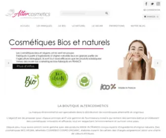 Altercosmetics.com(Boutique de produits Beauté et Soins de la peau) Screenshot