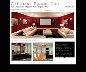 Alteredspace.ca(Calgary Home Renovations) Screenshot