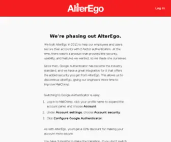 Alteregoapp.com(Two-Factor Security for Web Apps) Screenshot