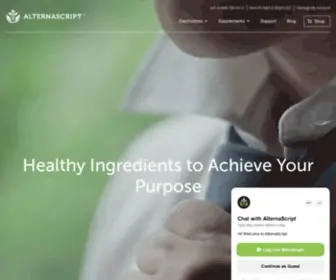 Alternascript.com(Scientifically Advanced Supplements) Screenshot