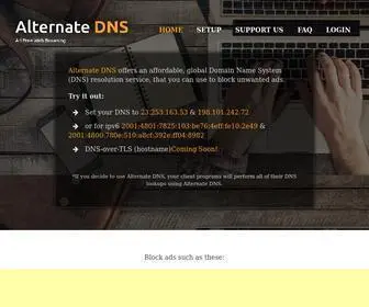 Alternate-DNS.com(Alternate DNS) Screenshot