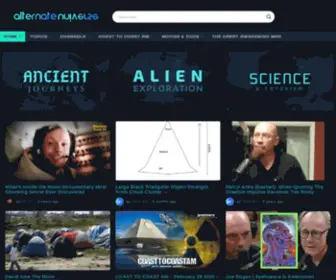 Alternateuniverse.co(Knowledge from Galactic Civilisations) Screenshot