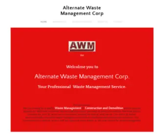 Alternatewaste.ca(Alternate Waste Management Corp) Screenshot