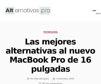 Alternativas.pro(Te recomendamos las alternativas para todo tipo de productos y servicios) Screenshot