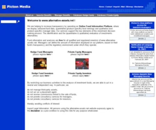 Alternative-Assets.net(Alternative Assets) Screenshot