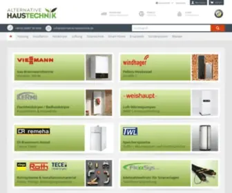 Alternative-Haustechnik.de(Haustechnik, Heizkessel, Heizkörper und Zubehör günstig online kaufen) Screenshot