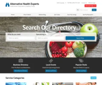 Alternative-Health-Experts.com(Alternative Health Care Providers Directory) Screenshot