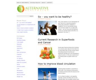 Alternative-HealthZine.com(Health News and Healthy Living Tips) Screenshot