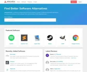 Alternative.me(Find Better Software Alternatives) Screenshot