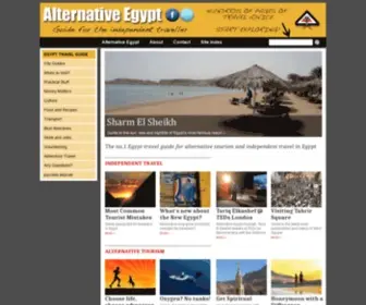 Alternativeegypt.com(Alternative Egypt Travel Guide to Alternative Tourism and Independent Travel in Egypt) Screenshot