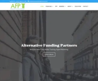 Alternativefundingpartners.com(Our team of business and commercial loan brokers) Screenshot