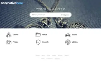 Alternativehere.com(What Are You Looking For) Screenshot