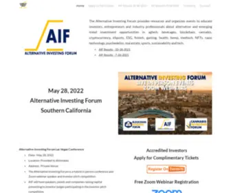 Alternativeinvestingforum.com(Alternativeinvestingforum) Screenshot