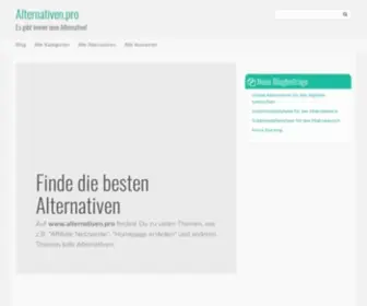 Alternativen.pro(Finde die besten Alternativen) Screenshot