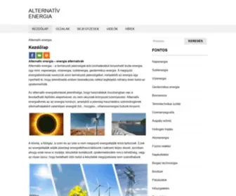 Alternativenergia.net(Alternatív energia) Screenshot