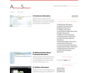 Alternativesoftwares.com(Best Alternative Softwares Site) Screenshot
