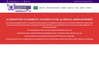 Alternativestodv.org(Alternatives to Domestic Violence) Screenshot