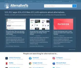 Alternativeto.net(Social Software Recommendations) Screenshot