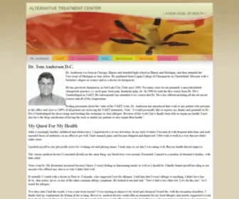 Alternativetreat.com(Dr Anderson treats people suffering with allergies to foods or environmental elements. NAET) Screenshot