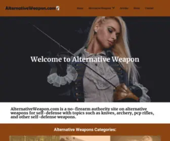 Alternativeweapon.com(Alternative Weapons for Self) Screenshot