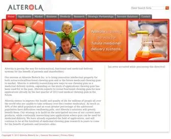 Alterolabiotech.com(Alterola Biotech Inc) Screenshot
