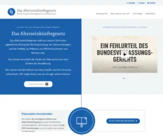 Altersarmut-Per-Gesetz.de(Das Alterseinkünftegesetz) Screenshot