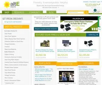 Altestore.com(Solar Panels) Screenshot