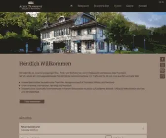 Altestramdepot.ch(Altes Tramdepot Restaurant und Brauerei Bern) Screenshot