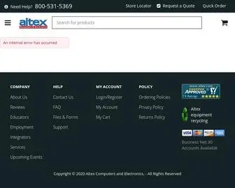 Altex.com(Altex Computers & Electronics Altex Computers & Electronics) Screenshot
