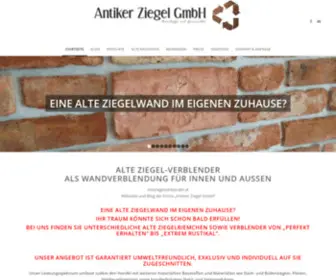 Alteziegelverblender.at(Alte Ziegel Verblender) Screenshot