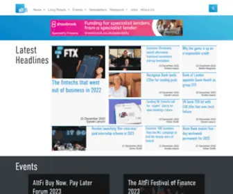 Altfi.com(Stay ahead of the curve with AltFi) Screenshot