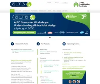 ALTG.com.au(The Australasian Lung Cancer Trials Group (ALTG)) Screenshot