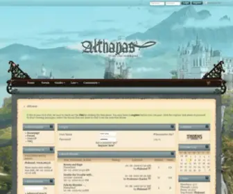 Althanas.com(Althanas is a unique hybrid of a role) Screenshot