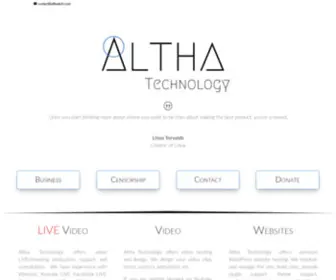 Althatech.com(Altha Technology) Screenshot