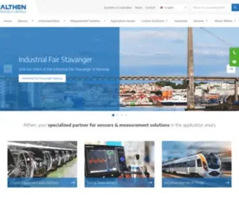 Althensensors.com(Althen Sensors) Screenshot
