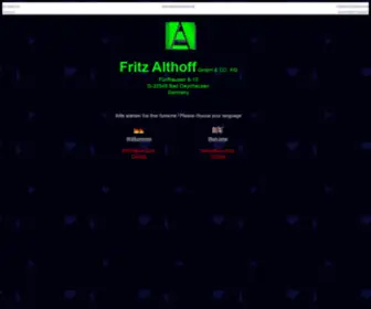 Althoff.de(FRITZ ALTHOFF) Screenshot