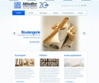 Althoffer.com(Boulangerie, filtration, autres applications) Screenshot