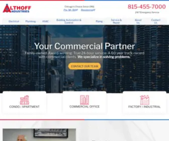 Althoffindcommercial.com(The Chicagoland Area Commercial Plumbers) Screenshot