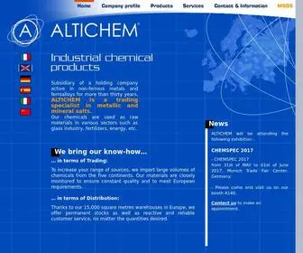 Altichem.com(Chemical products) Screenshot