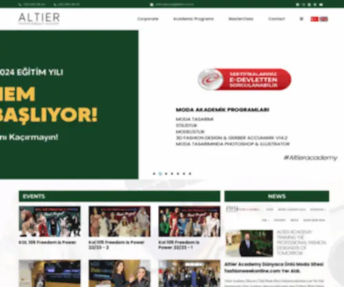 Altier.com.tr(Moda ve Güzellik Akademisi) Screenshot