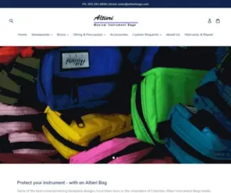 Altieribags.com(Altieri musical instrument bags) Screenshot